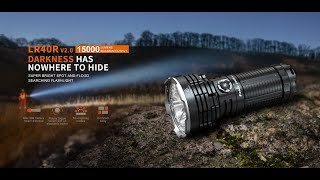 Fenix LR40R V2.0 Searchlight Rechargeable Flashlight Senter LED