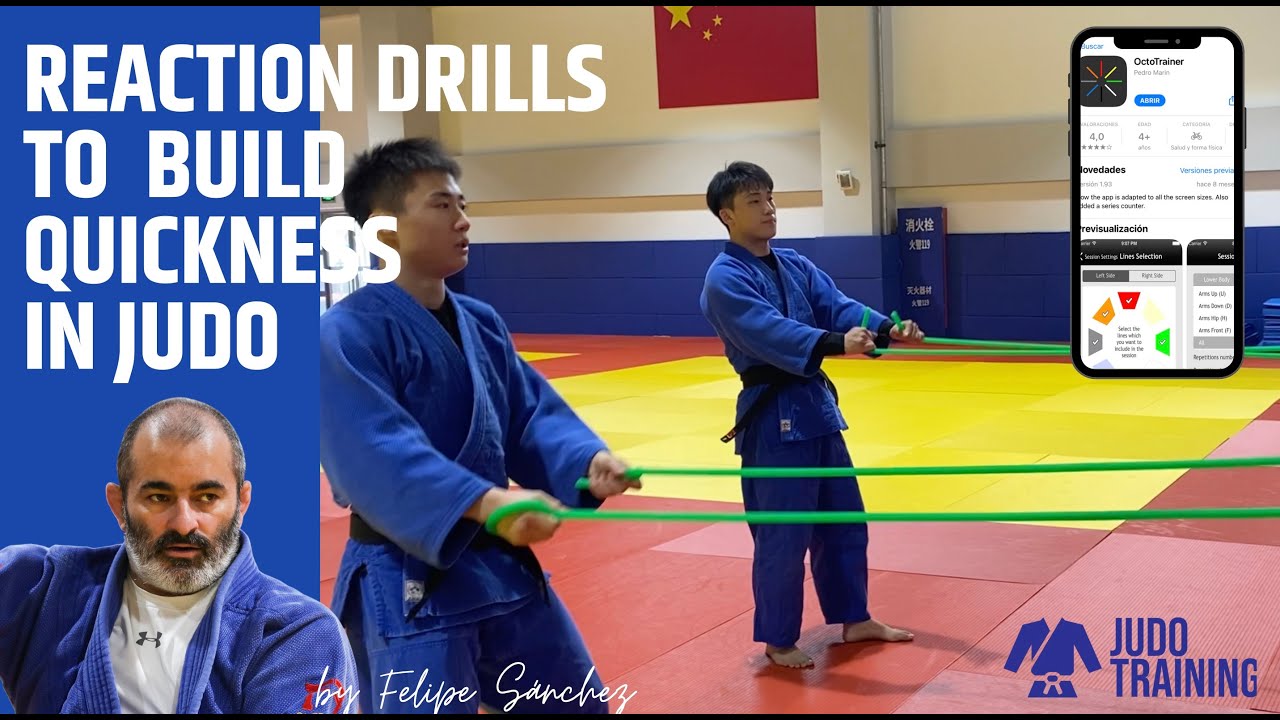 Reaction drills in judo
