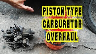 PISTON TYPE CARBURETOR OVERHAUL TUTORIAL MITSUBISHI LANCER 4g13