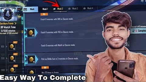 C1S2 M4 Week 2 RP Mission Explain | M4 Week 2 Mission Complete Easy Way | C1S2 M4 Week 2 Bgmi