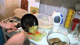 Рецепт для пароварки - сом с овощами.mp4 Рецепт для пароварки - сом с овощами.mp4