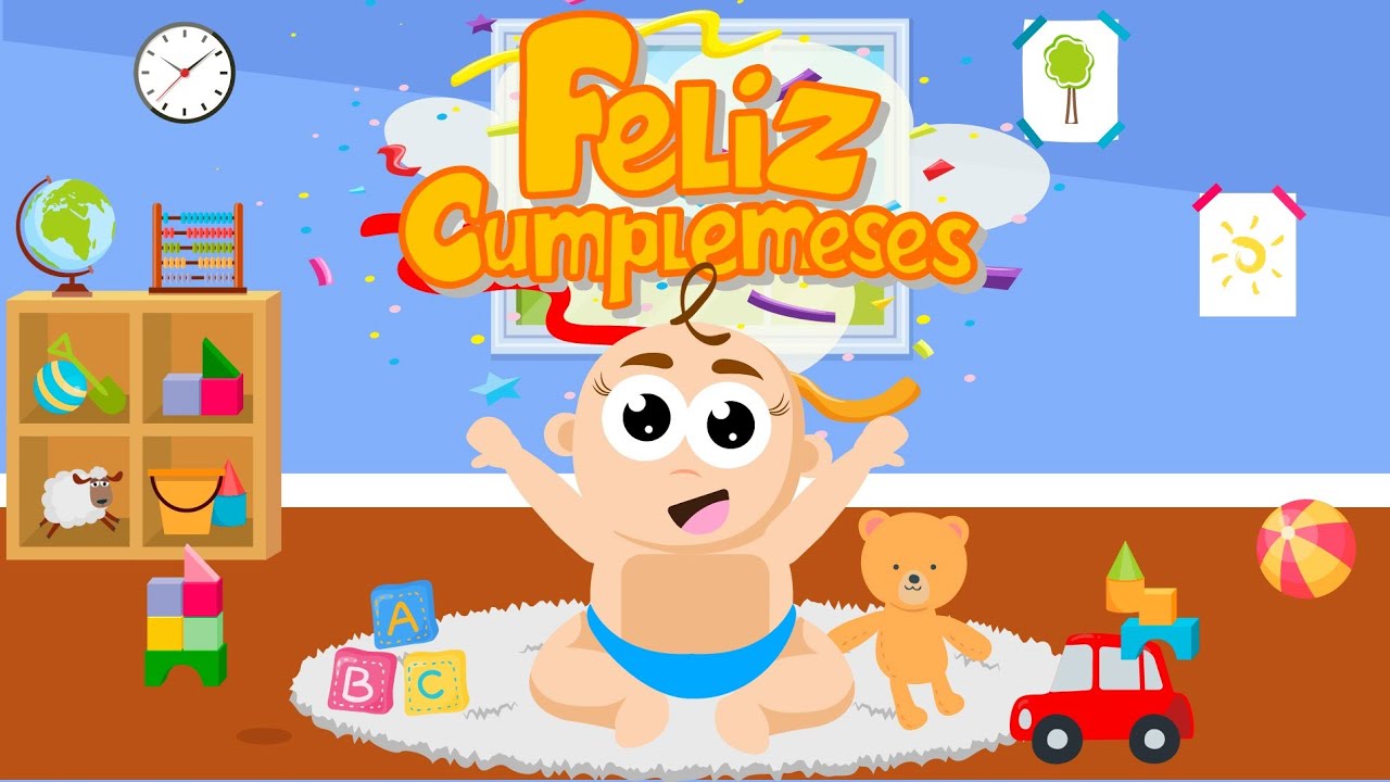 Cumplemeses feliz para bebé - Cumplemeses bebé 