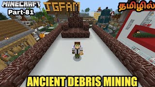 Minecraft Pocket Edition | Survival Gameplay | Ancient debris mining In Tamil |JineshGaming|Part-81