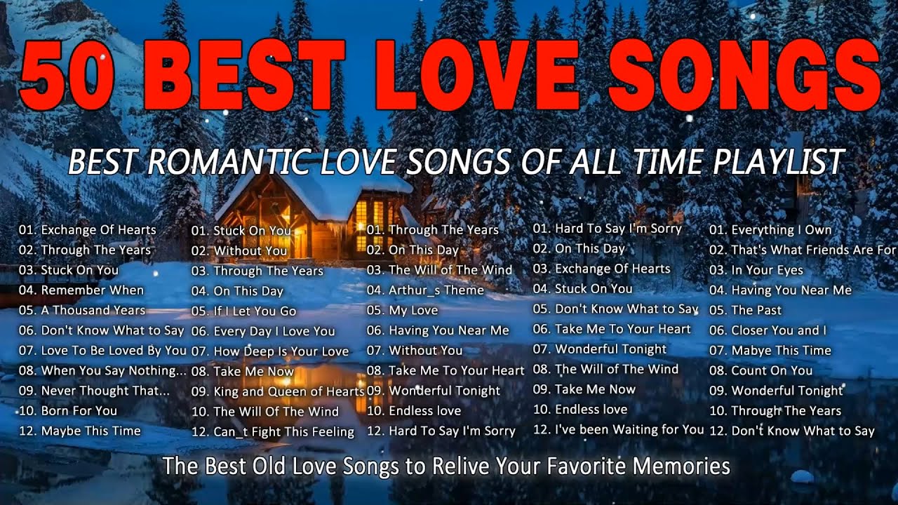 BEST LOVE SONGS EVER🎶🎶THE GREATEST ROMANTIC CLASSIC SONGS OF THE 70S, 80S & 90S - OLD LOVE SONGS