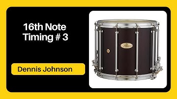 16th Note Timing # 3 Play Along