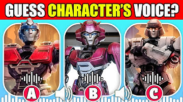 🔊Guess The Transformers One Characters By Their Voice 🚒🏍️ | Optimus Prime, Elita One, Megatron
