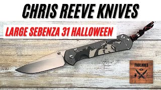 Chris Reeve Knives Large Sebenza 31 Halloween 2022 Pocketknife. Fablades Full Review
