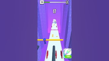 Satisfying Mobile Games 2023 - Roof Rails All Levels Gameplay Walkthrough Android, ios max Level 56