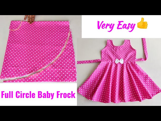 Baby Frock Cutting and Stitching Easy Tutorial/ Button placket Baby Frock  Easy Tutorial - YouTube