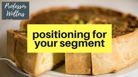 Positioning Strategies for Segmentating a Market