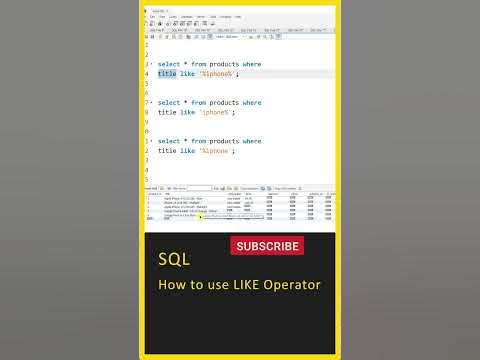SQL Tutorial For Beginners (How to use LIKE Operator) SQL Full Course ...