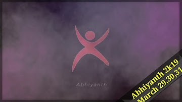 Abhiyanth 2k19 Promo March 29,30,31