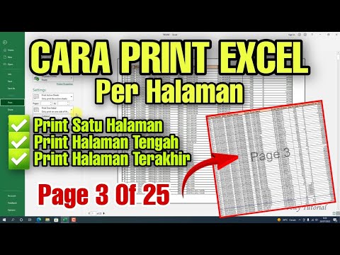 Cara Print EXCEL