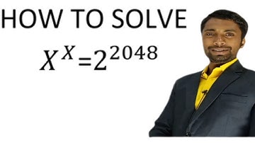 What Is The Value Of X? X^x=2^2048 | Olympiad Mathematics | You Should Learn This Trick...