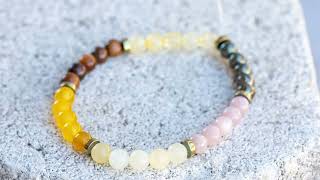 Solar Plexus Chakra Crystal Healing Bracelet | Confidence