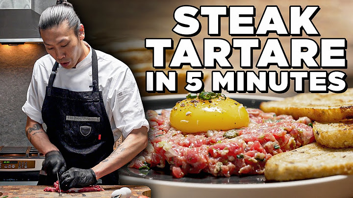 How to MAKE STEAK TARTARE IN Less Than 5 MINUTES