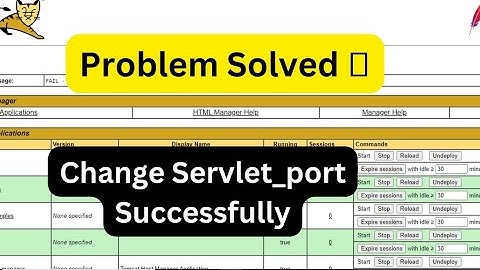 How to Change Tomcat 10 Server Port number | Java Web application development |@codewithshaan007