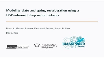 Modeling plate and spring reverberation using a DSP-informed deep neural network - ICASSP 2020