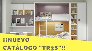 Novedades en habitaciones juveniles. Nuevo catálogo TR3S de Tetris Systems