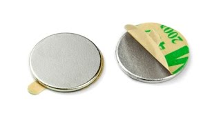 Self-adhesive disc magnets - supermagnete