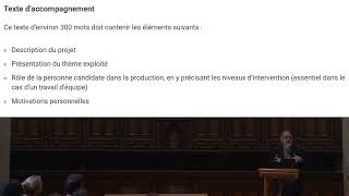 Directive pour le dépôt des productions médiatiques pour une demande d'admission aux programmes de communication (création médias – cinéma et télévision)