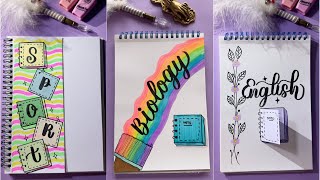 Top 5 Front Page Makeover Ideas!  | DIY Notebook Cover | NhuanDaoCalligraphy