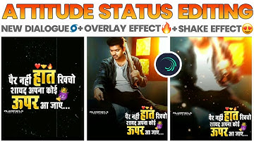 Special Attitude Status Editing In Alight Motion II New Dialogue + Shake Effect II Tech PB