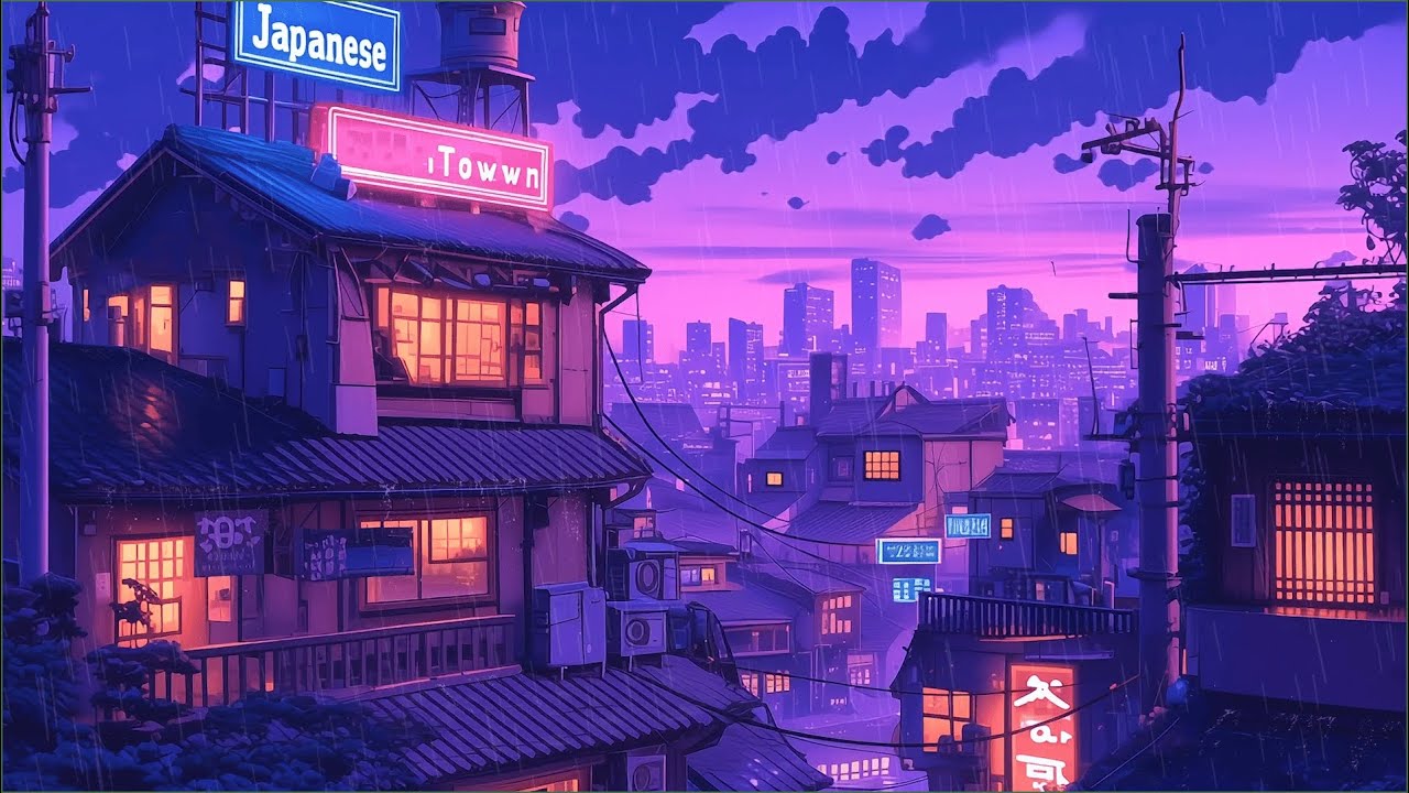Silent Tokyo Rain 🌌 Chill Lofi Hip Hop for Work & Calm | Live Stream by The Japanese Town
