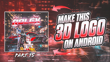 🔴 PART 15 | HOW TO MAKE PUBG/BGMI 3D LOGO ON ANDROID 📱 | 3D LOGO TUTORIAL IN  PSCC | @TECHNICAL HUB