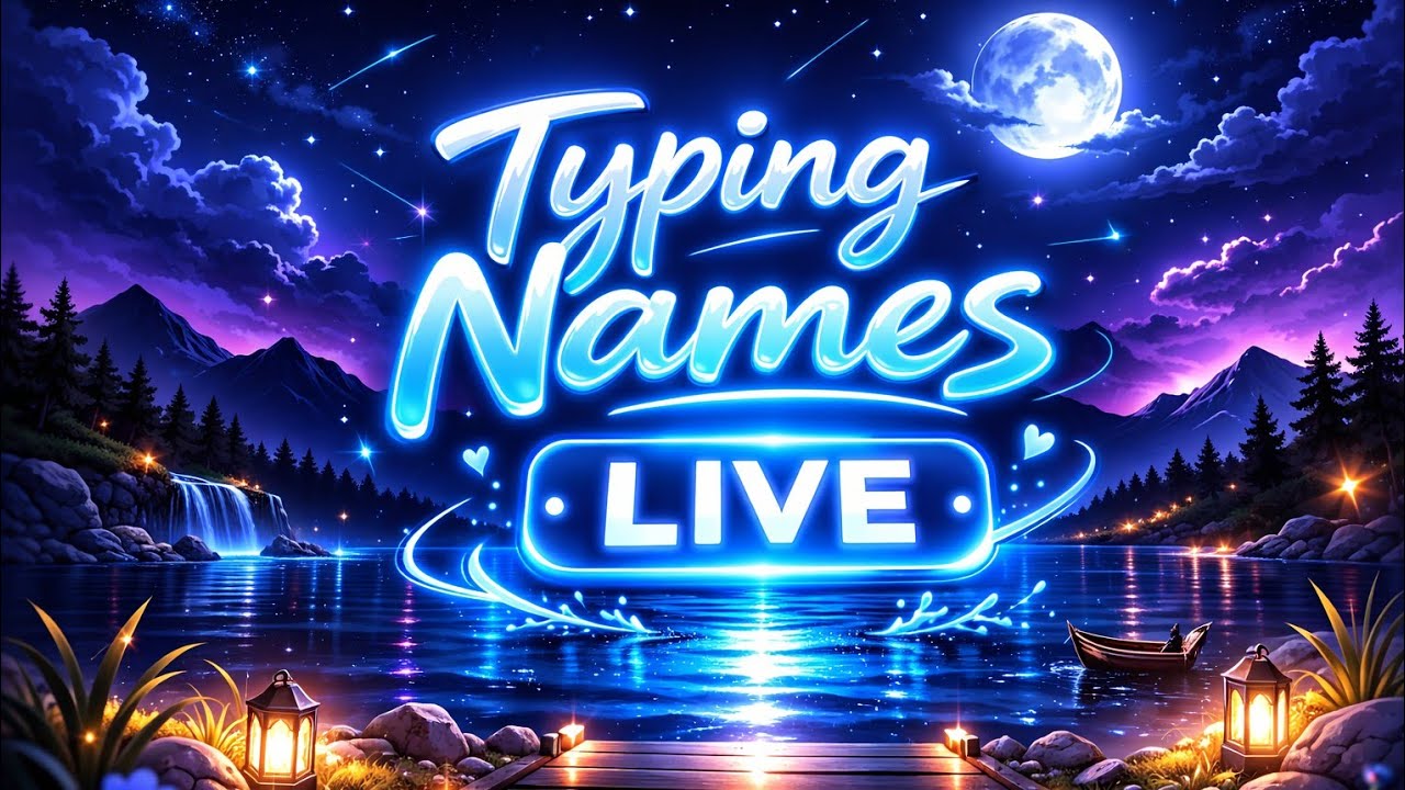 Typing names live! - YouTube