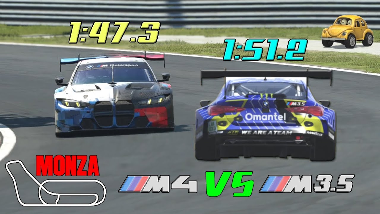 Monza | BMW M4 vs BMW M3,5 (ACE + LMU)