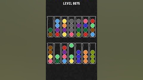 Ball Sort Puzzle Level 9875  / Water Sort Puzzle Level 9875  / all the same
