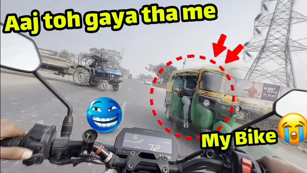 Aaj Toh Gaya Tha! 😭 Auto Ne Meri Bike Thok Di 💥 
