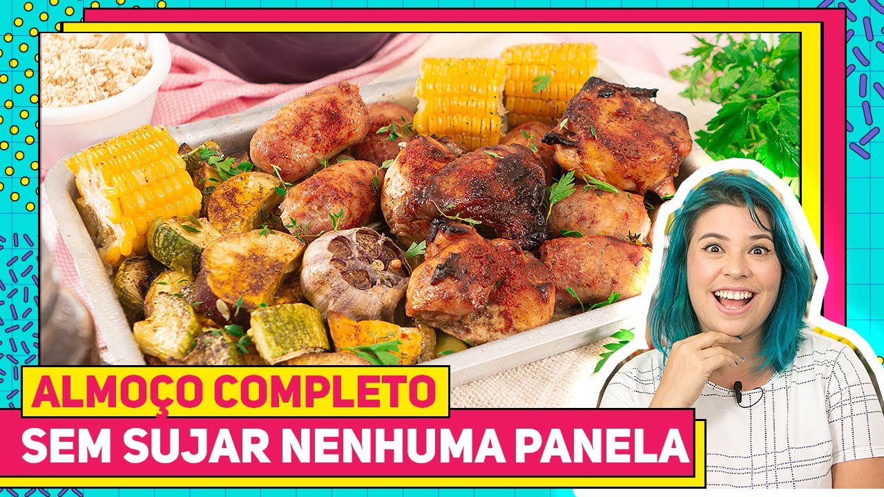 ALMOÇO MAIS FÁCIL E RÁPIDO SEM SUJAR PANELAS! Churrasco sem churrasqueira no forno e airfryer RM713