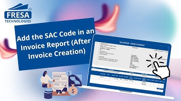 Stappen om de SAC-code toe te voegen aan een factuurrapport (na het aanmaken van de factuur) in d...