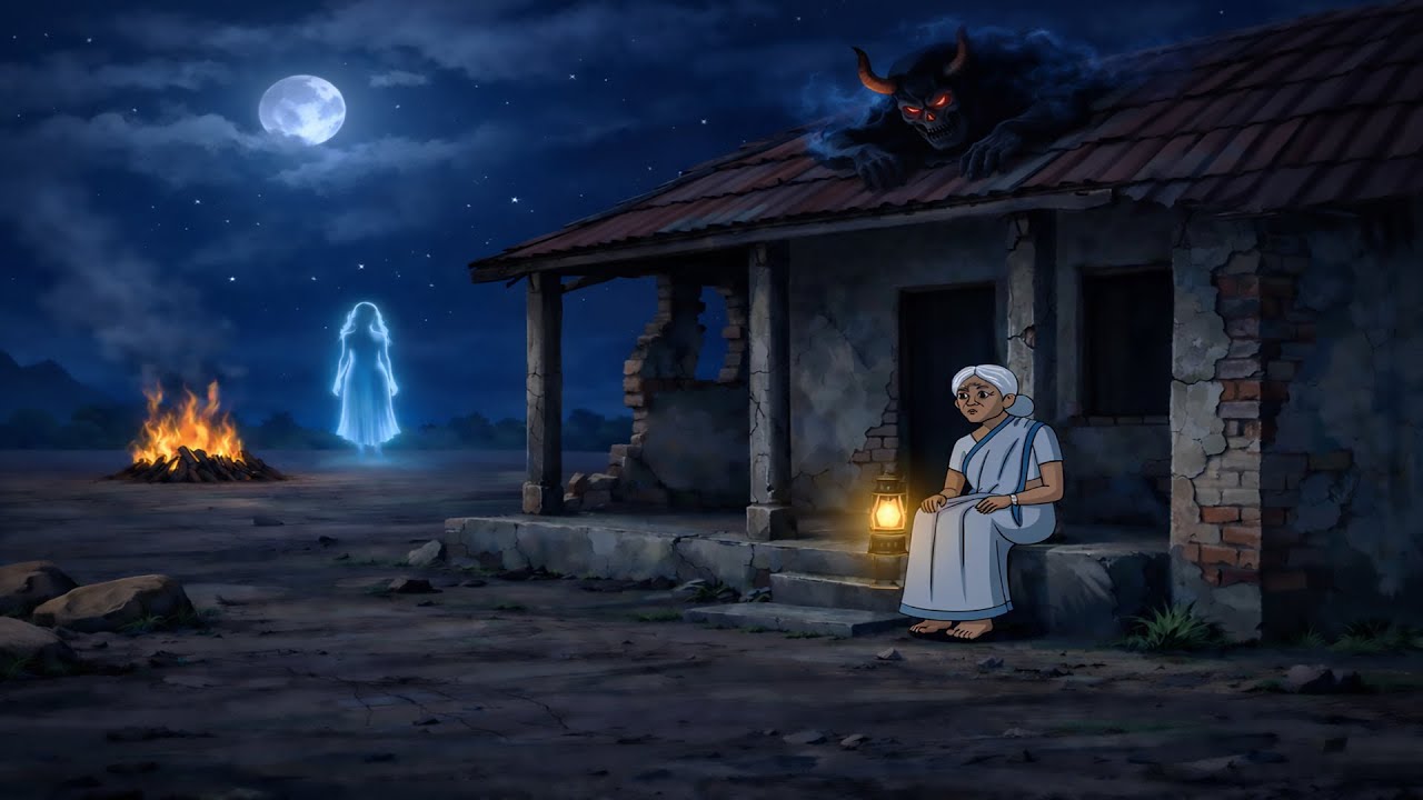 “শশ্মানে বুড়ির ভাঙা বাড়ি”Bengali Moral Stories Cartoon । Bangla Golpo। Thakumar Jhuli ।Animation