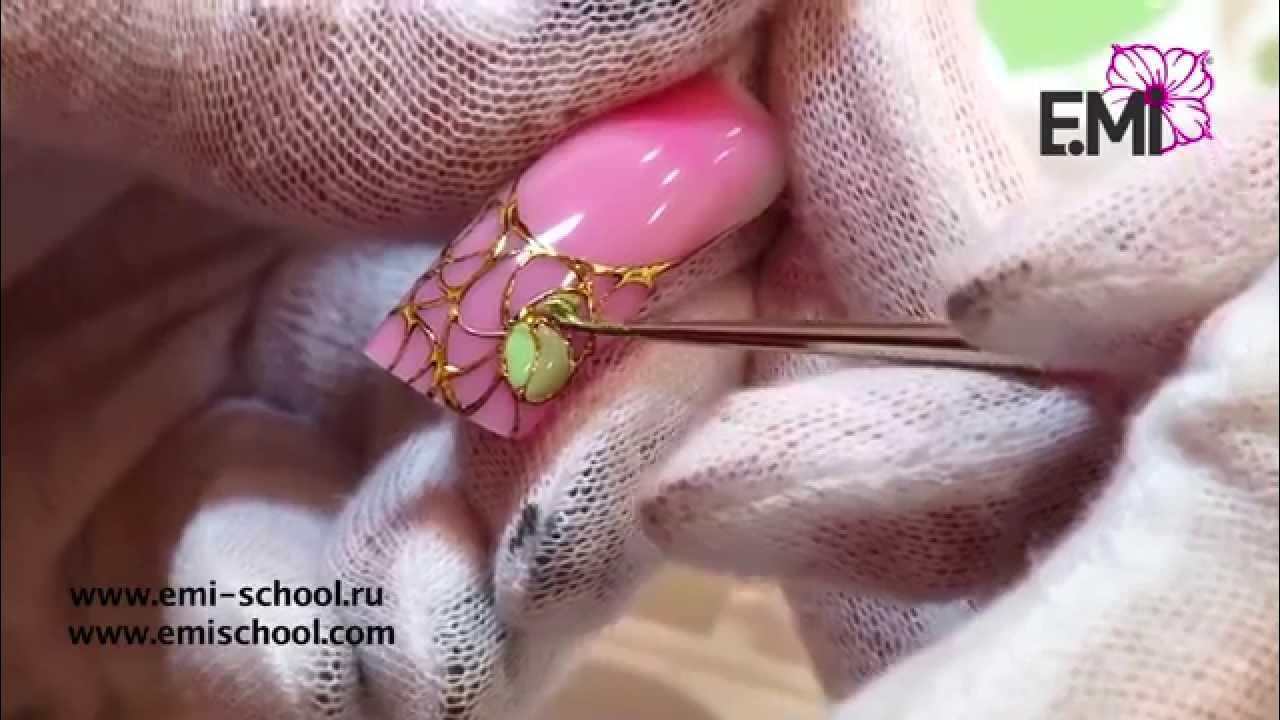 Рельефный дизайн с гель лаками E MiLac от Екатерины Мирошниченко - YouTube