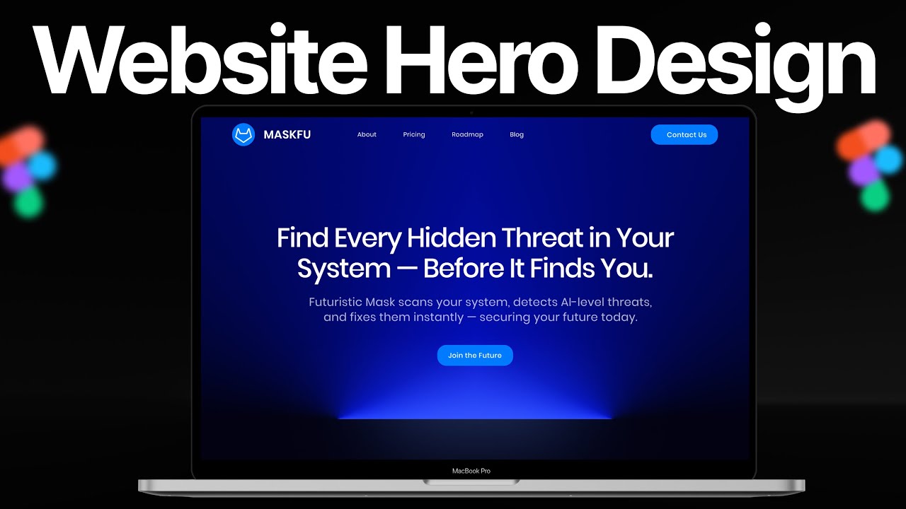 How We Design Website Hero Sections in Figma – Tubelight Effect ...