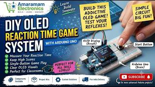 ⚡ Reaction Time Game Using Arduino & OLED | Electronics Project