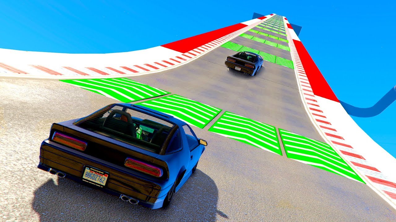 EPIC SKY HIGH RAMP RACES?! (GTA 5 Versus) YouTube