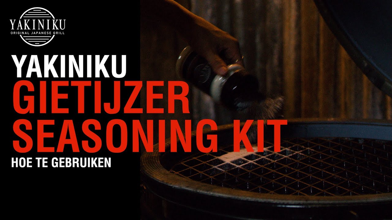 YAKINIKU® Gietijzer seasonen, hoe doe je dit? YouTube