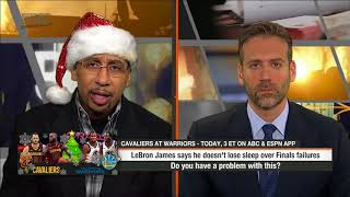 Stephen A  Smith reaction on LeBron James' response to NBA Finals loss question   First Take