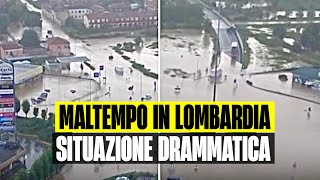 MALTEMPO IN LOMBARDIA: LE STRADE COME FIUMI. SUPERMERCATI ALLAGATI E INGENTI DANNI