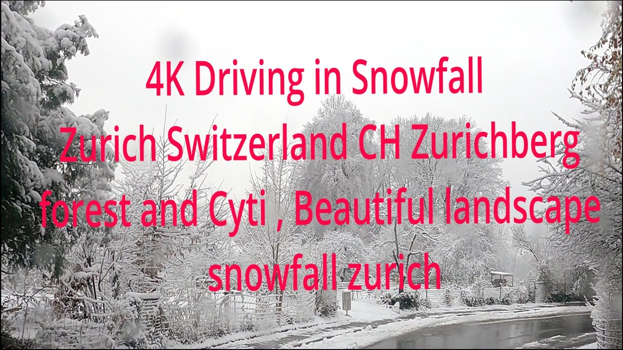 4K Ebmatingen,Witikon,Gockhausen,Switzerland | The most beautiful Swiss Village 🇨🇭.Snowfall
