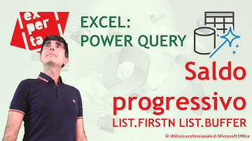 EXCEL - POWER QUERY: 🔥LIST.FIRSTN e LIST.BUFFER per il calcolo del saldo progressivo di una colonna