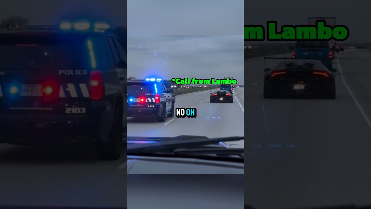 They Knew the Lamborghini Was About to Get Pulled Over