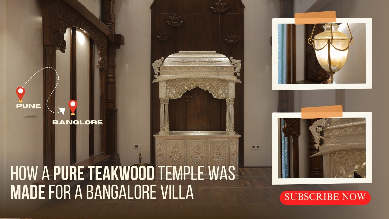 Witness the Making of a Divine Teakwood Temple | divine teak | temple design | handcrafted | wood