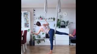 So Relaxing And Peaceful To Watch Who Else Would Love To Try Aerial Yoga Follow For Daily