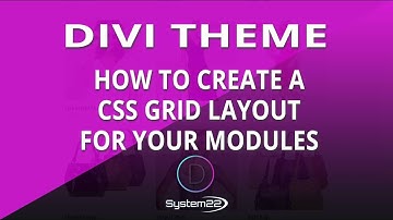 Divi Theme How To Create A CSS Grid Layout For Your Modules 👈