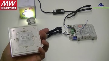 MEAN WELL 40W LED Driver LCM 40EO EnOcean physical button pairing tutorial
